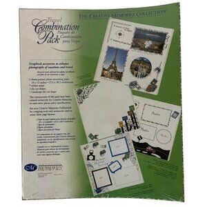 Creative Memories 10x12 Travel Combination Pack Stickers Die Cut Shapes Paper